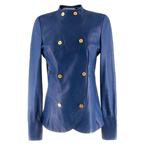 ysl blue jacket|YSL leather jacket women's.